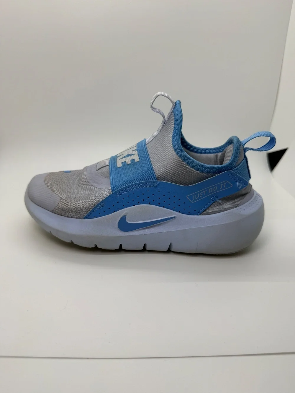 Nike Flex Runner 4 PS IF2894-006 Ghost Blue Slip On Running Shoes Kids Size 13C
